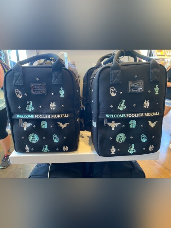 Loungefly Handbags - Disney Parks Loungefly Haunted Mansion Canvas Backpack Leota Hatbox Ghost